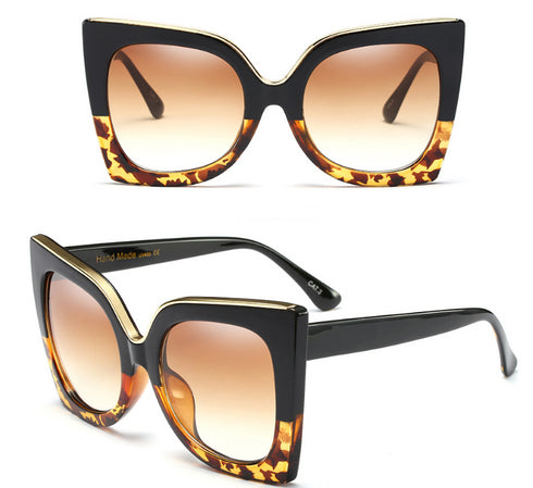 Women's Vintage Cat Eye Sunglasses Women Gradient Lens Sunglasses Glasses - ROUTINE FASHION
